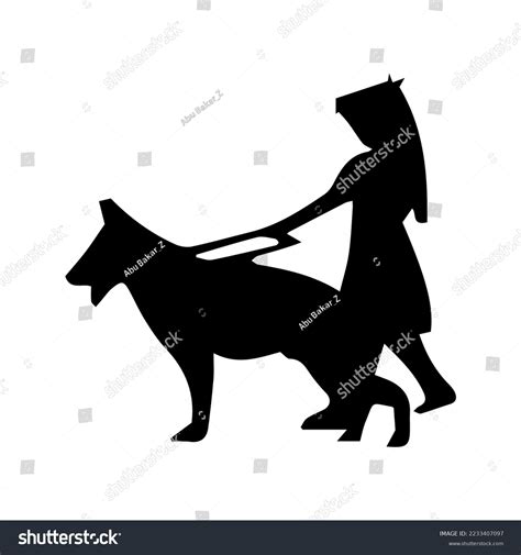 Black White Dog Silhouette Stock Vector (Royalty Free) 2233407097 ...