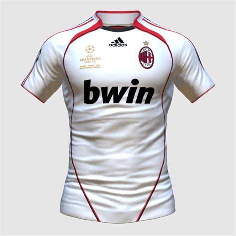 UCL Winners Jerseys AC Milan 2007 FIFA Kit Creator Showcase