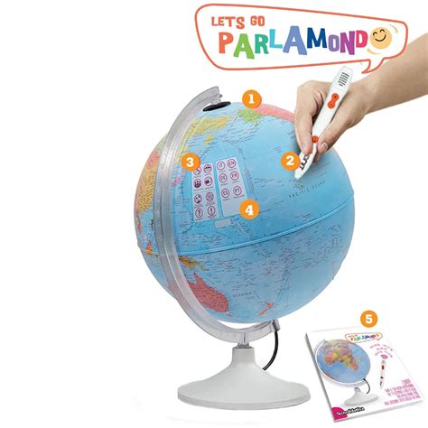 Glob Pamantesc Interactiv Cu Creion Vorbitor • Materialedidacticero