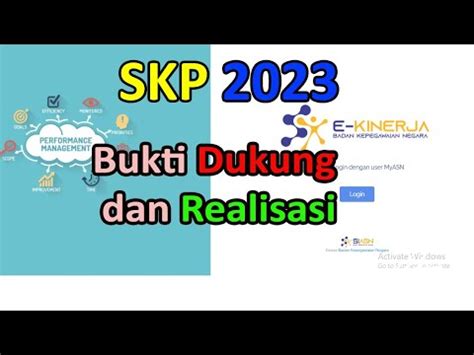 Mengisi Bukti Dukung Realisasi Skp E Kinerja Youtube