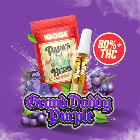 Grand Daddy Purp 1g Vape Cartridge Papas Herb