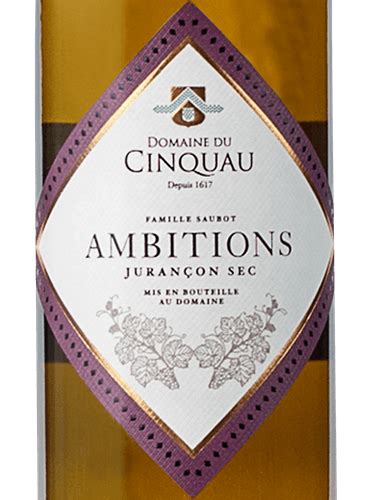 Domaine du Cinquau Ambitions Jurançon Sec Vivino US