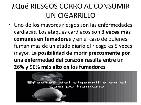 Efectos Del Cigarrillo En El Cuerpo Humano Ppt