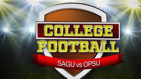 PTCI College Football SAGU OPSU YouTube