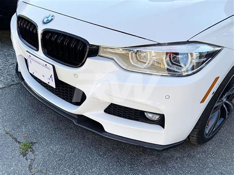 Bmw F30 F31 M Sport R Style Carbon Fiber Front Lip Spoiler 330 335 340