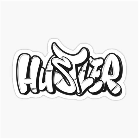 Hustler Graffiti Bubble Lettering