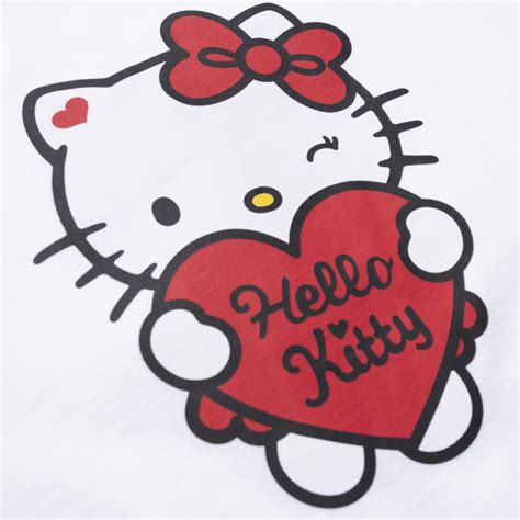 Soulland Wmns Heart T Shirt X Hello Kitty 31093 1063 White Sneakersnstuff Sns