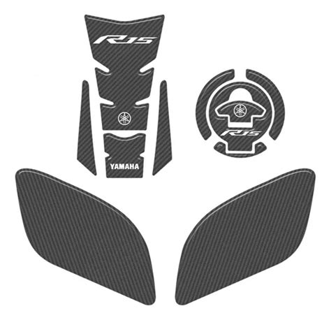 Adesivos 3d Tanque Bocal Knee Pad D29 Moto Yzf R15 Frete grátis