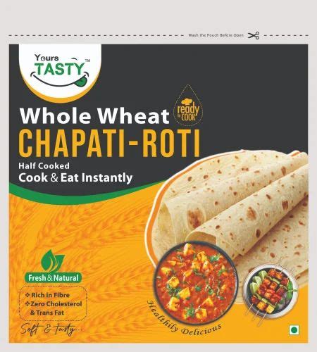 Chapati Ready To Cook Instant Half Cooked Frozen At 45 Pack