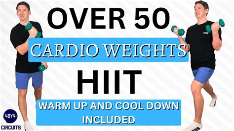 Hiit Workout At Home For Over 50 ADVANCED Cardio Weights YouTube