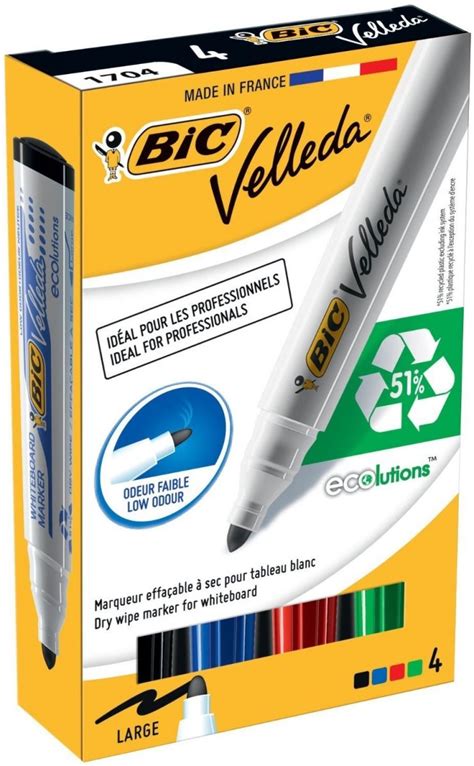 Bic Velleda Dry Wipe Bullet Tip Whiteboard Marker