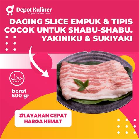 Jual Daging Beef Slice Yoshinoya Beef Yakiniku Shabu Beef Gr