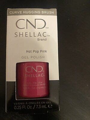 CND SHELLAC HOT POP PINK OZ EBay