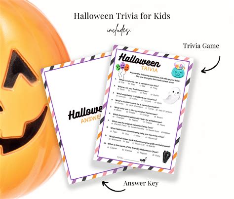 Halloween Trivia for Kids, Halloween Activities Printable, Halloween ...