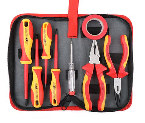 8pc 1000V VDE Insulated Pliers & Screwdrivers Tool Kit Set