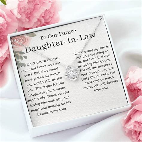 To Our Future Daughter In Law On Wedding Day Bride T From Mother In Law Daughter In Law