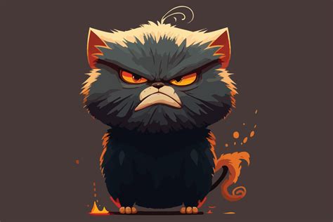 Angry cat vector illustration 22330665 Vector Art at Vecteezy