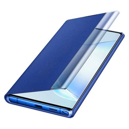 Official Samsung Galaxy Note Plus Clear View Case Blue