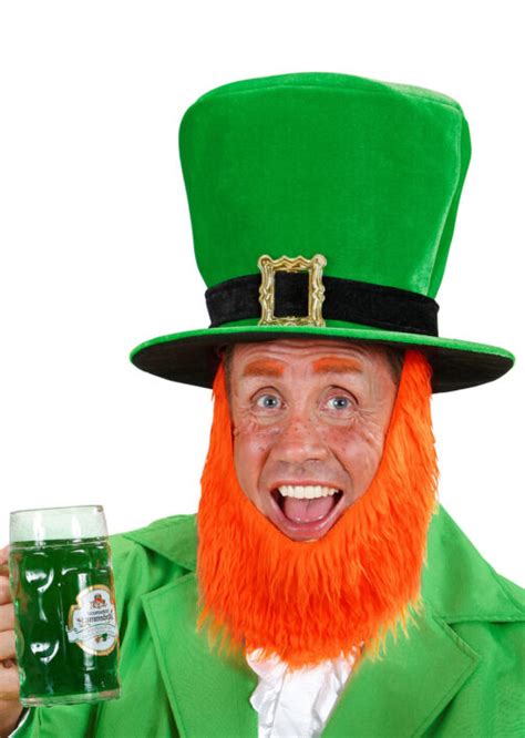 Chapeau Saint Patrick Avec Barbe Rousse Aux Feux De La F Te Paris