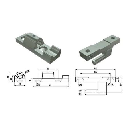 Zawias Do Burty Aluminiowej L90 L93 Ocynk