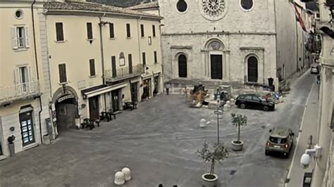 Centro Storico Di Gualdo Tadino Riaperto Al Transito