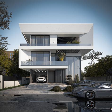 Mrs B Duplex On Behance Facade Architecture Design Modern