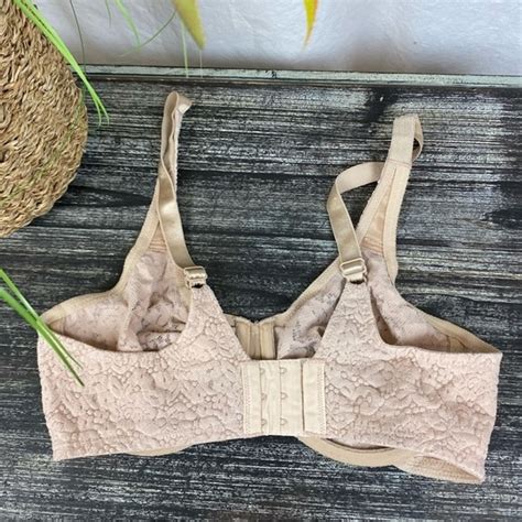 Wacoal Nude Halo Lace Unlined Underwire Bra 34D Gem