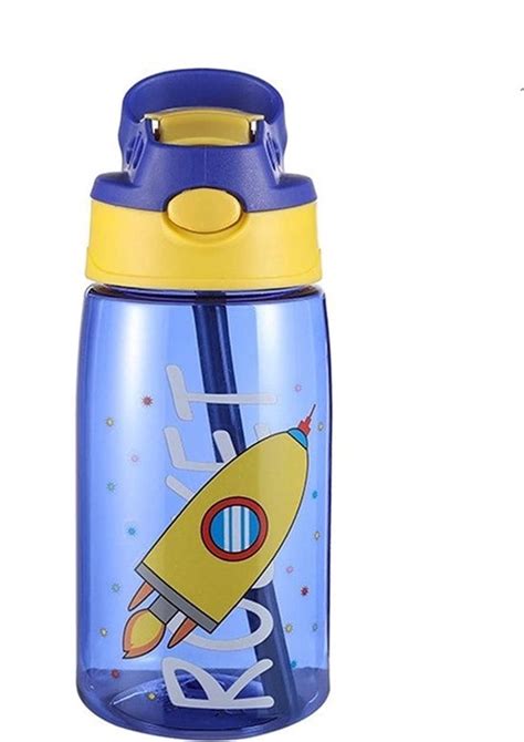 Rocket Drinkfles Met Rietje Bpa Vrij Tritan Hoge Kwaliteit Ml