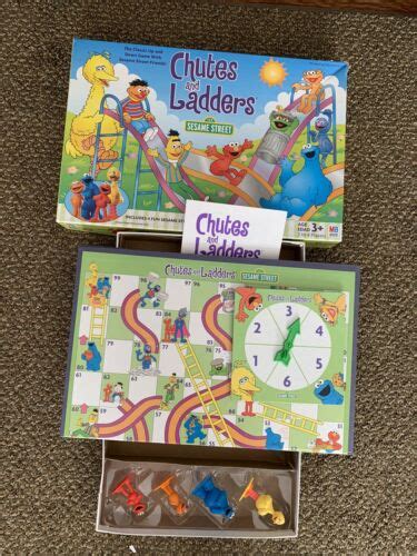 Chutes And Ladders Sesame Street Version Milton Bradley Complete Values