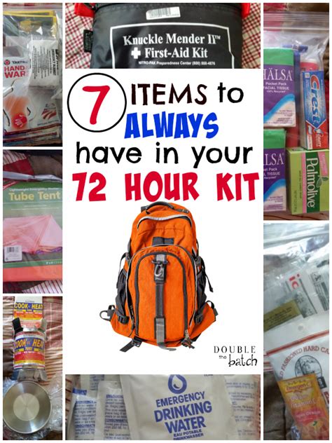 7 Top Items To Always Have In Your 72 Hour Kit