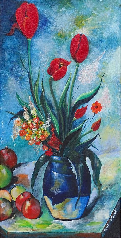 Paul C Zanne Tulipes Dans Un Vase Ca Artofit