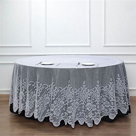 Balsacircle Inch Premium Lace Round Tablecloth Table Linens