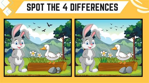 Spot The 4 Differences Only The Sharpest Eyes Can Spot The 4