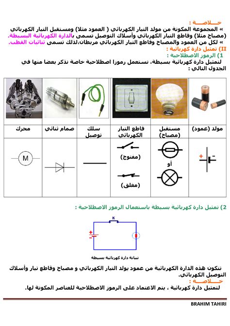 الدارة الكهربائية البسيطة الدرس 3 Alloschool