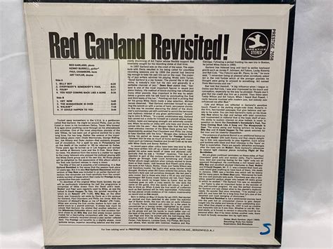 【やや傷や汚れあり】 Jazz Lp Red Garlandrevisited！kenny Burrel他 Us盤 Prestige