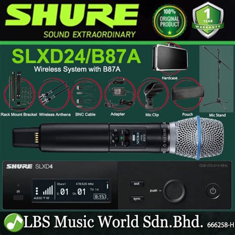 Shure Slxd B A Digital Wireless Microphone System With Beta A