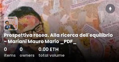 Prospettiva Rosea Alla Ricerca Dell Equilibrio Mariani Mauro Mario