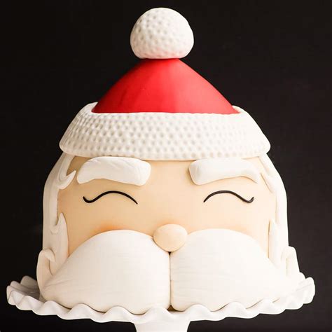 Easy Santa Cake With Live Video Tutorial Ashlee Marie Real Fun With