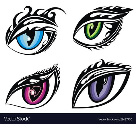 Wild animal eyes Royalty Free Vector Image - VectorStock