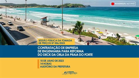 Licitação para reforma do deck da Praia do Forte em Cabo Frio entra