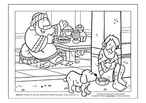 Rich Man And Jesus Coloring Pages