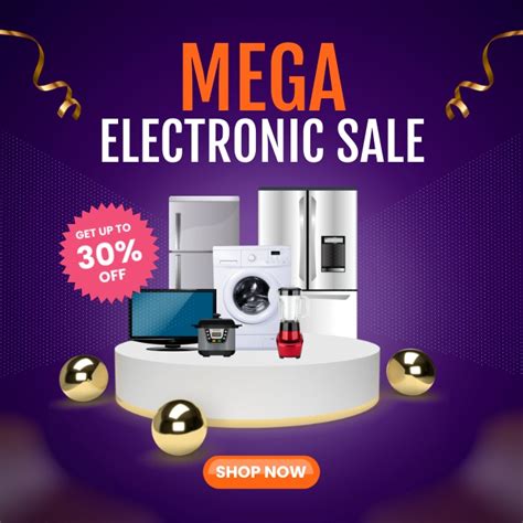 Electronic Sale Template Postermywall