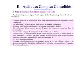 Consolidation Des Comptes Pdf