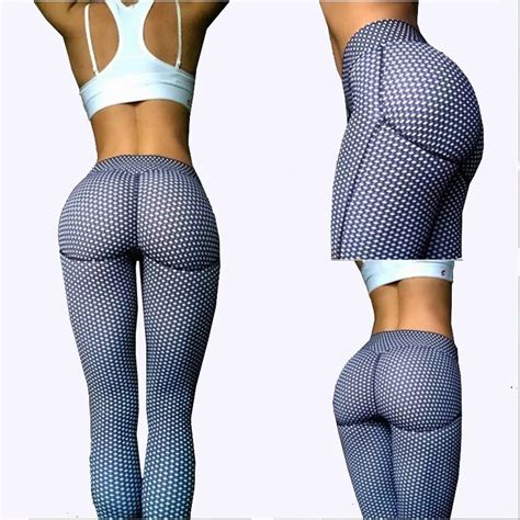 2017 Dot Print Women Running Yoga Pants Running Tights Sports Leggings