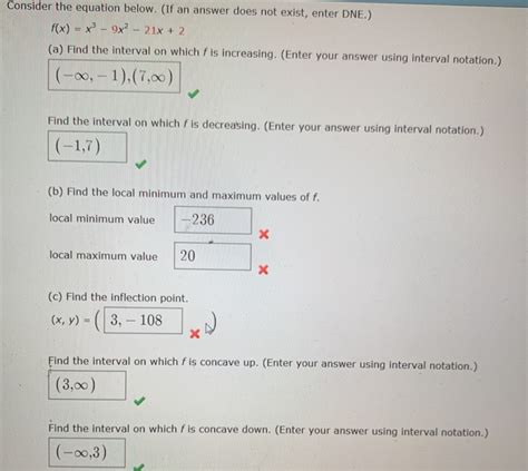 Solved Consider The Equation Below If An Answer Does Not Chegg