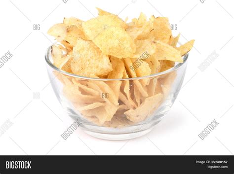 Potato Chips Glass Image Photo Free Trial Bigstock