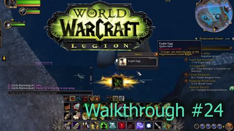 World Of Warcraft Legion Walkthrough Telur Elang Skyhorn Dicuri