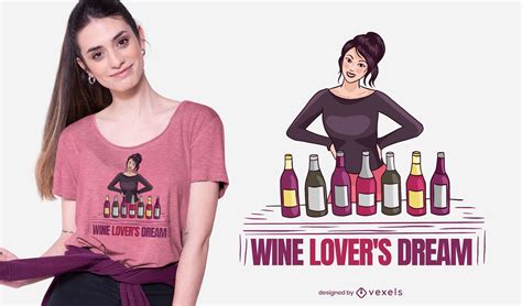 Wine Lover T Shirt Design Vector Download