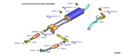 Nissan Altima SV Catalytic Converter Front 200E0 9BU1B Genuine