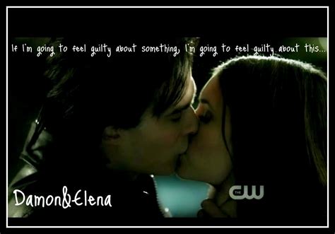 Damon&Elena kiss!!! - Damon & Elena Fan Art (28109902) - Fanpop